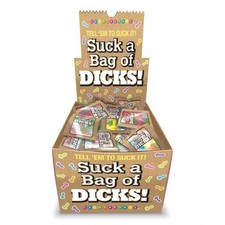 Suck a Bag of Dicks Candy   Display of 100 Funny Adult Novelty Gummy Party Gift