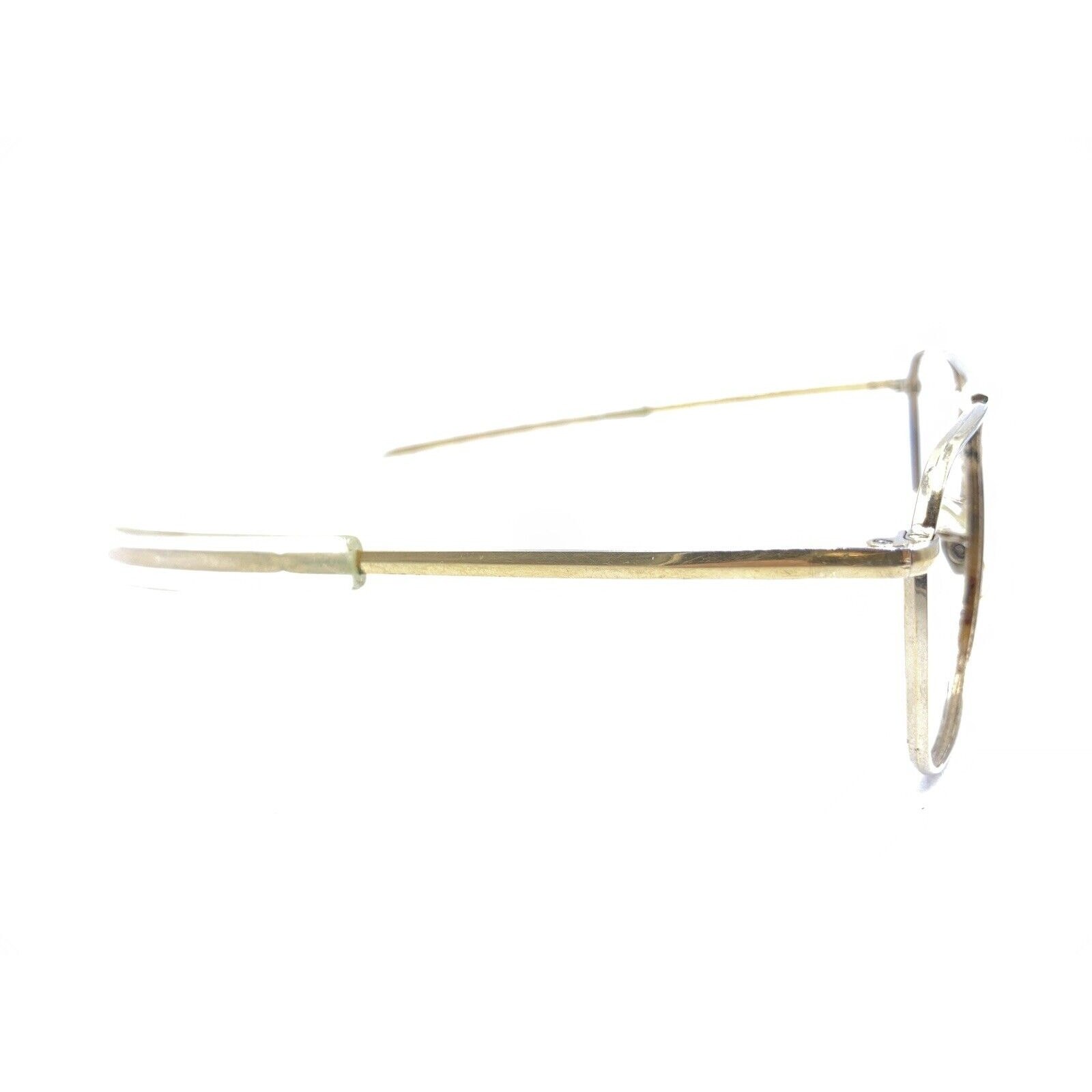 Randolph Engineering Gold Square Aviator Sunglass… - image 4