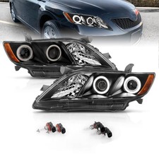 for 2007-2009 Toyota Camry Dual Xtreme LED Halos Projector Black Replacement