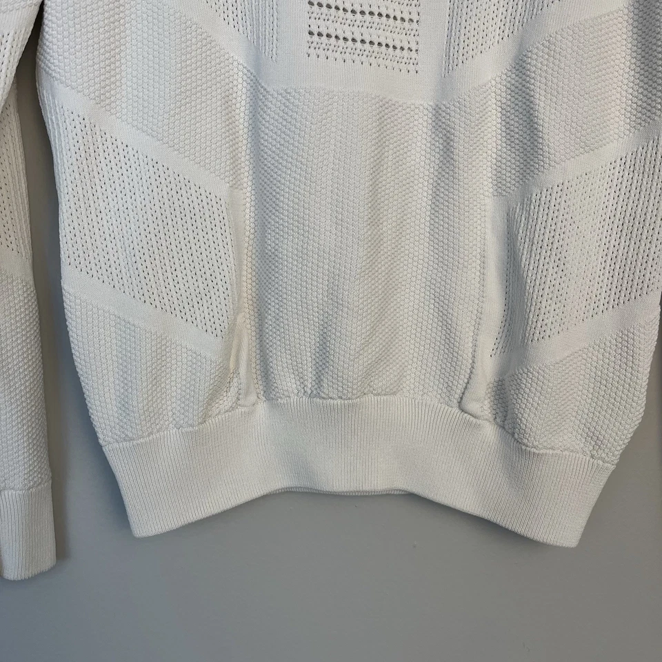 Pullover Pointelle para mujer Torn By Ronny Kobo suéter manga larga marfil M Foto 4 de 4