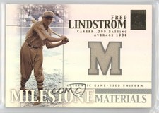 2002 Topps Tribute Milestone Materials Freddie Lindstrom Fred #MIM-FL HOF 7xr