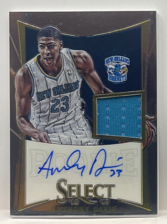 ANTHONY DAVIS 2012 PANINI SELECT ROOKIE AUTO AUTOGRAPH PATCH #132/149 RPA MAVS