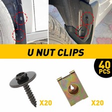 40pcs For Bmw Car Auto Engine Splash Shield Bumper Hardware Metal Accessories Us