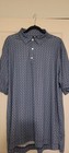 FootJoy Golf Polo Shirt Mens XL Blue Floral Daisy Print Performance Stretch — photo 2