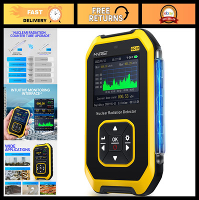 Portable Radiation Detector - LCD Geiger Counter, Rechargeable Beta Gamma X-ray