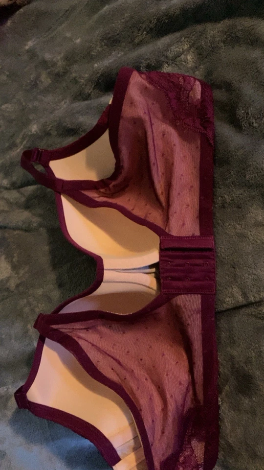 Sujetador Balconette Torrid Curve Encaje Sexy Con Aros Púrpura Rosa 42B Foto 3 de 4