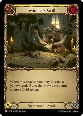 Swindler's Grift (Yellow) (Treasure) Pirate Booty High Seas SEA170 NM Cold Foil
