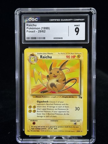 Raichu (Unlimited) graded CGC 9 for sale on eBay