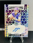 JJ MCCARTHY - 2025 Panini Mosaic #SOS-JJM - Showtime Silver Prizm AUTO - Vikings