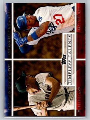2012 Topps #TT-4 Willie Mays / Matt Kemp Timeless Talents F32
