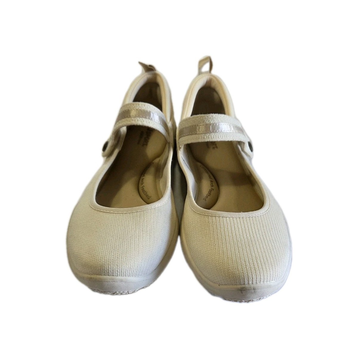 JBU women's Merry Knit Mary Jane Slip Ons Taupe 8.5 M View 5