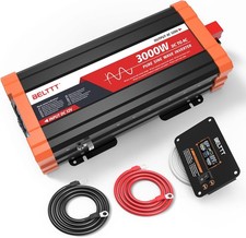 BELTTT 3000W Pure Sine Wave Power Inverter 12V to 120V for RV Solar Truck