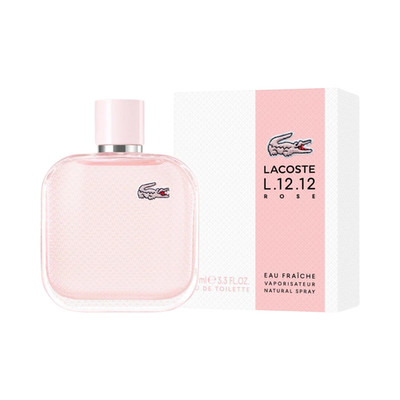 Lacoste L.12.12 Rose Eau Fraiche 3.3oz /100mL EDT Spray for Women New in Box