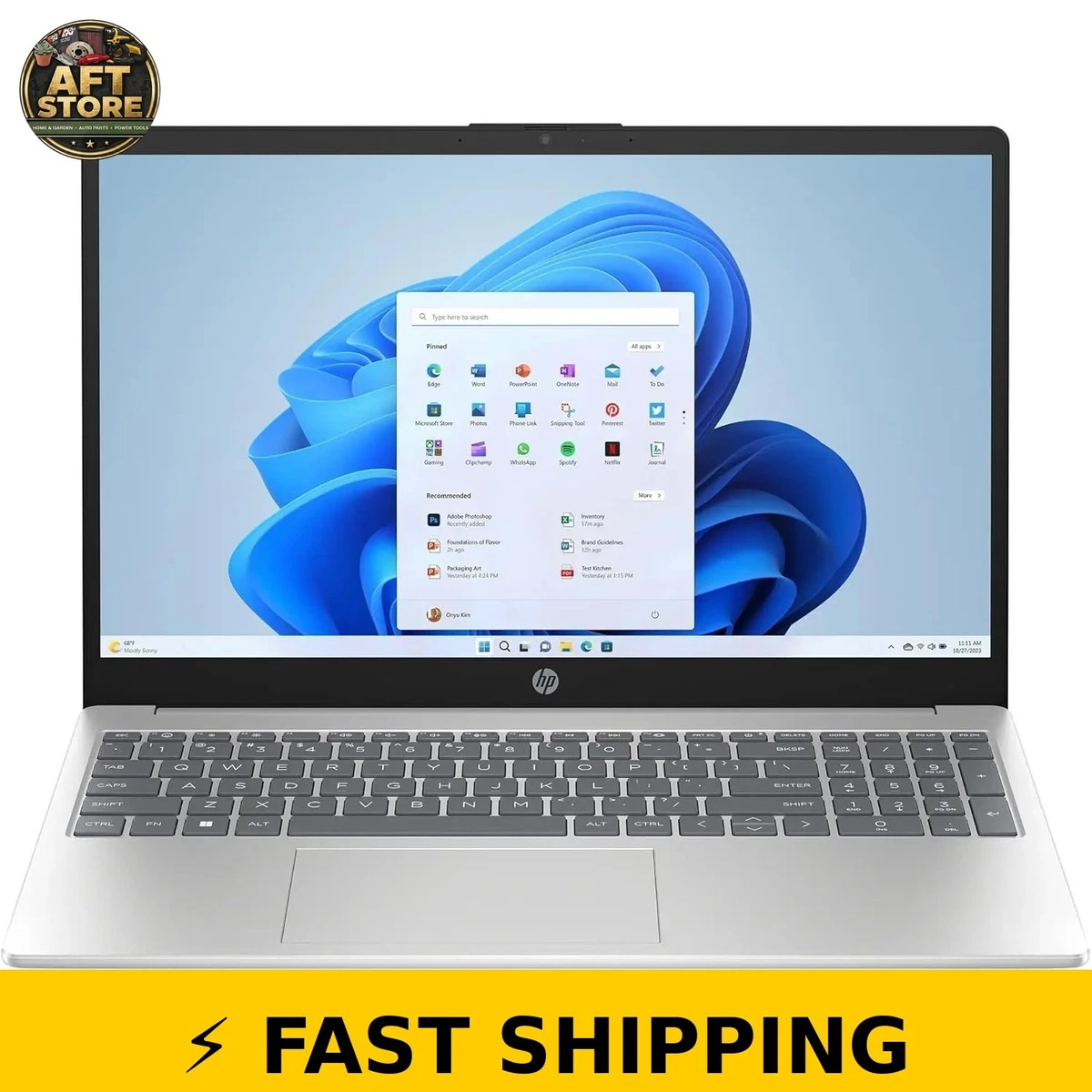 HP Windows 10 Intel Core i3 7th Gen. PC Laptops & Netbooks for