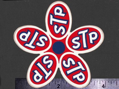 STP Flower - Original Vintage 1960's 70's Racing Decal/Sticker