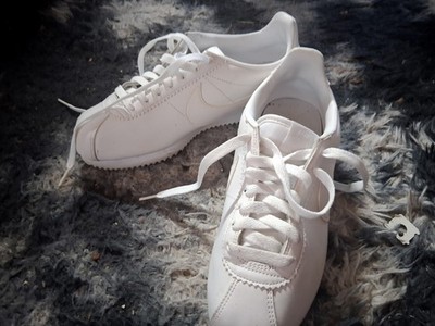 Nike White Cortez Women's Leather Sneakers Excellent Condition
