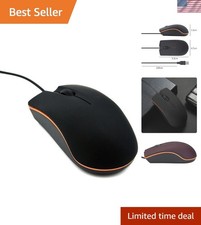 Precision USB Wired Mouse with Ergonomic Design - Ideal for Laptops and Desktops