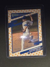 2021 Panini Donruss Kyle Hendricks- On Fire 🔥 #134 #01/75 Chicago Cubs Fire SP