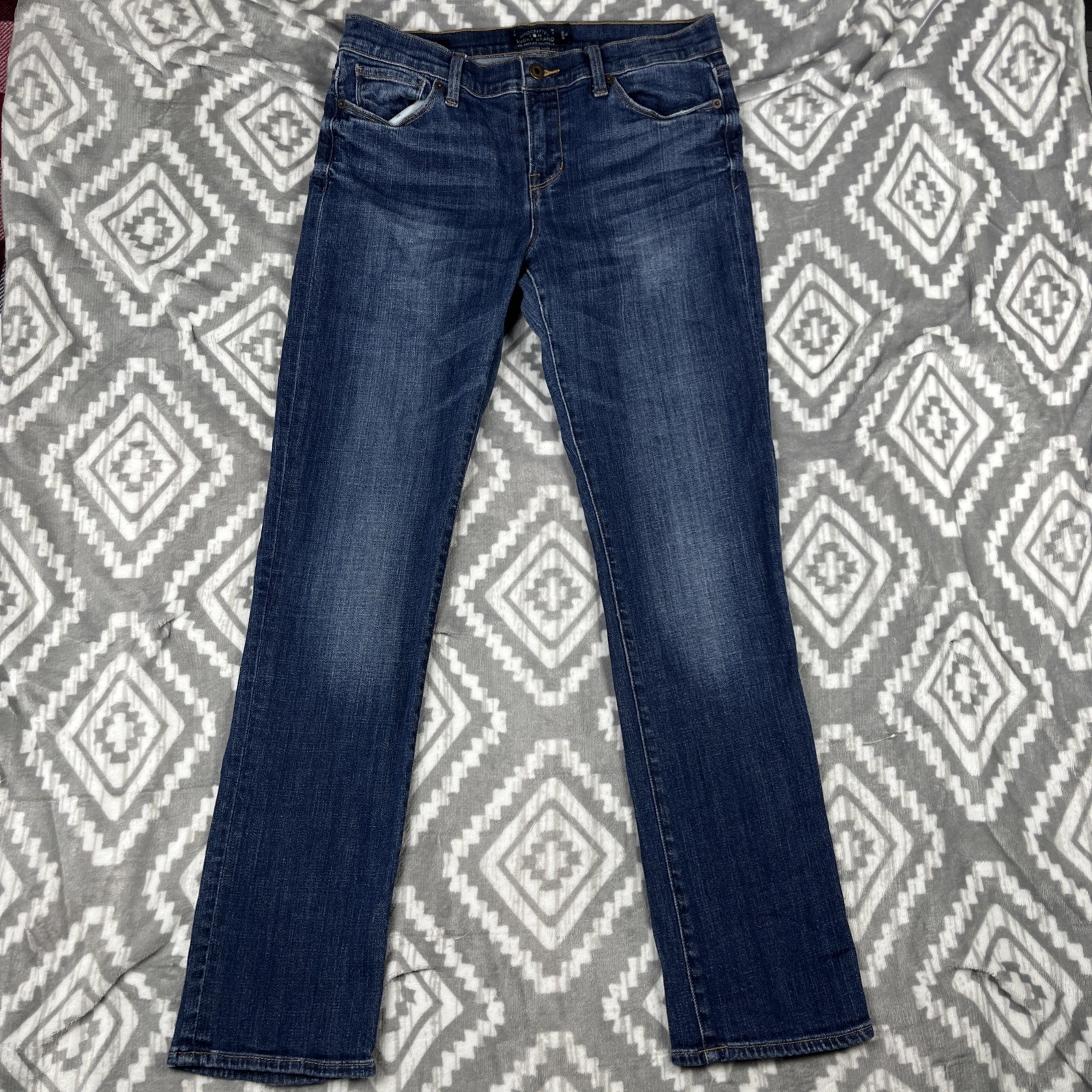 Womens 8/29 Brooke Straight Midrise Denim Dark Wash Stretch
