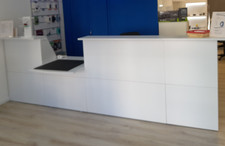 Banco reception bianco come nuovo