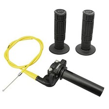 Twists Throttle Grip,Dirt Bike Grips with Throttle Cable and Handlebar Yellow