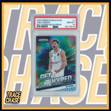 2023-24 Panini Prizm Euroleague Luka Doncic Get Hyped Mojo 04/25 PSA10 #1