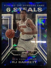 2019-20 Contenders Optic - Playing the Numbers Game RJ Barrett #29 Blue Ice