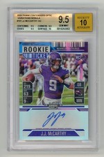 JJ McCarthy 2024 Contenders Optic NEBULA Ticket Auto RC /2 J.J. SSSP BGS 9.5/10