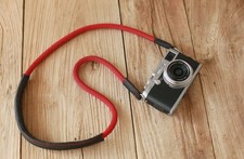 Black  Red Rope Camera Strap with Shoulder Pad