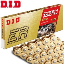 Łańcuszek DID do TM EN 125 2013 Łańcuch wyścigowy 520ERT3 złoty klips