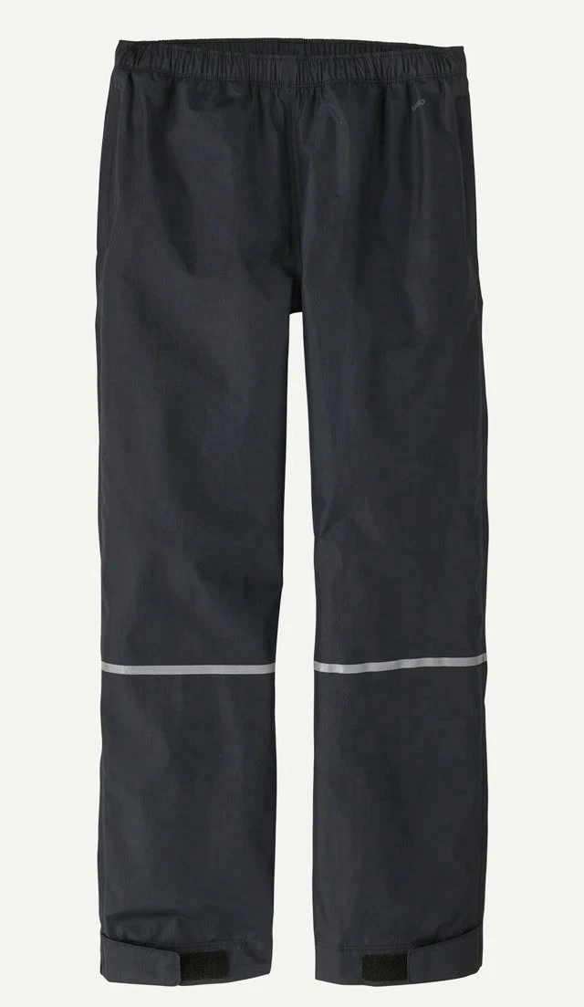 Patagonia Kids S 7/8 Black Torrentshell 3L Rain Pants Waterproof H2No NEW