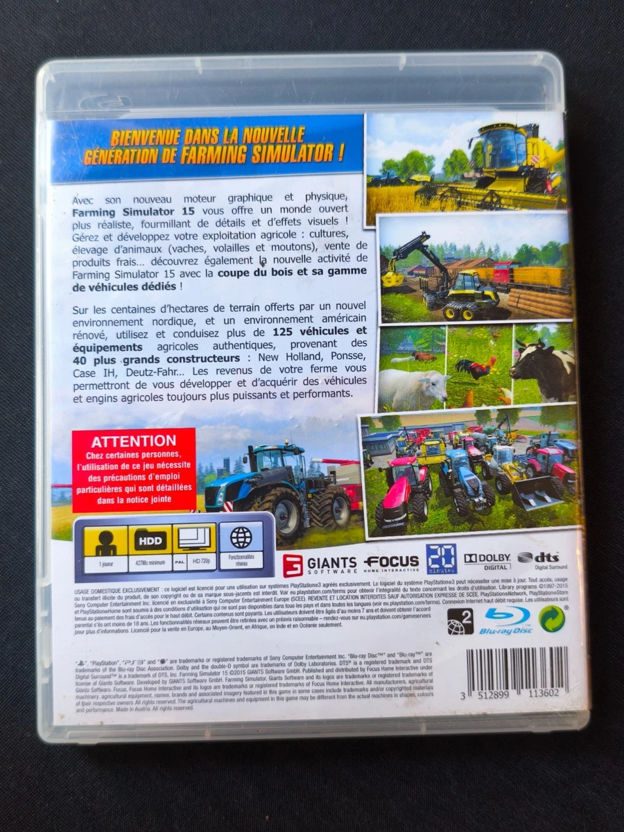 Juego Sony PlayStation 3 PS3 Farming Simulator 15 PAL FRA