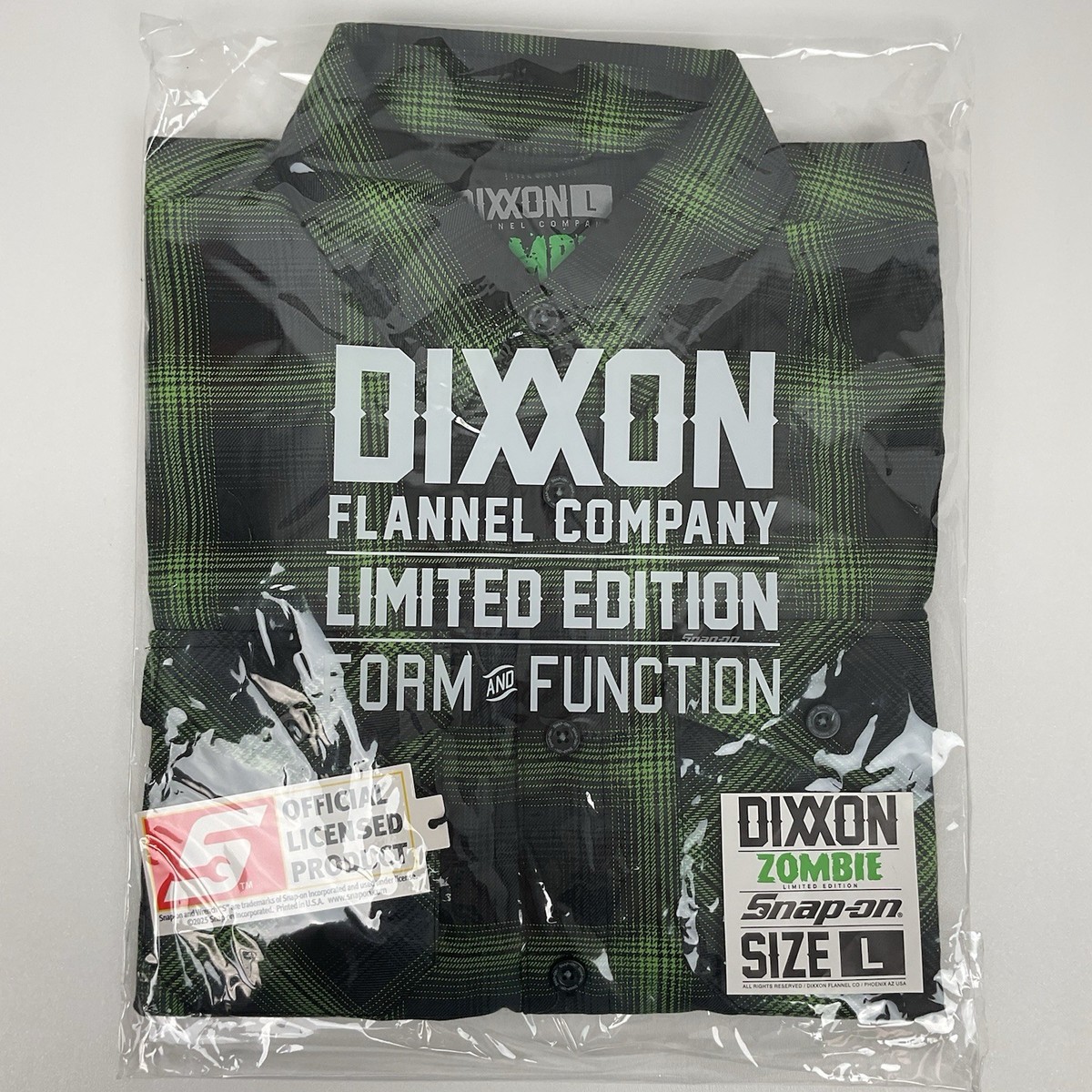 Dixxon Zombie Snap On Flannel Limited Edition L Streetwear