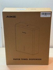 Widened Paper Towel Dispenser, 400-Sheet Wall Mounted for H2, Z-Fold & Multifold