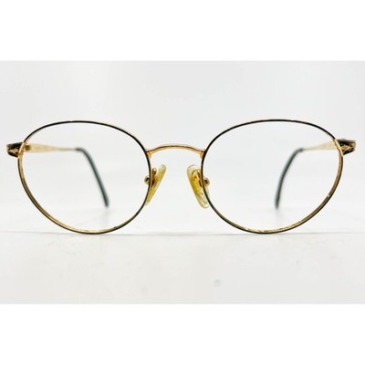 Laura Ashley Claire Forest Gold Oval Eyeglasses 48-18-135 Glasses