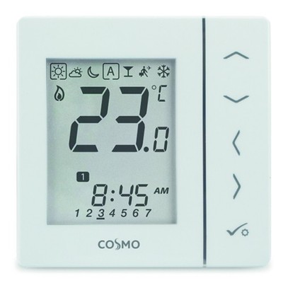 Cosmo Digital-Raumthermostat 230V UP Heizen/Kühlen programmi