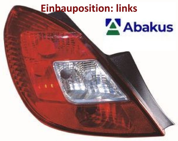 Abakus 442-1954L-UE Heckleuchte Links RüCklicht Hecklicht RüCkleuchte-image