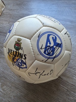 Autogrammball FC Schalke 04 Eurofighter Team 1997 mit original Unterschriften!!!