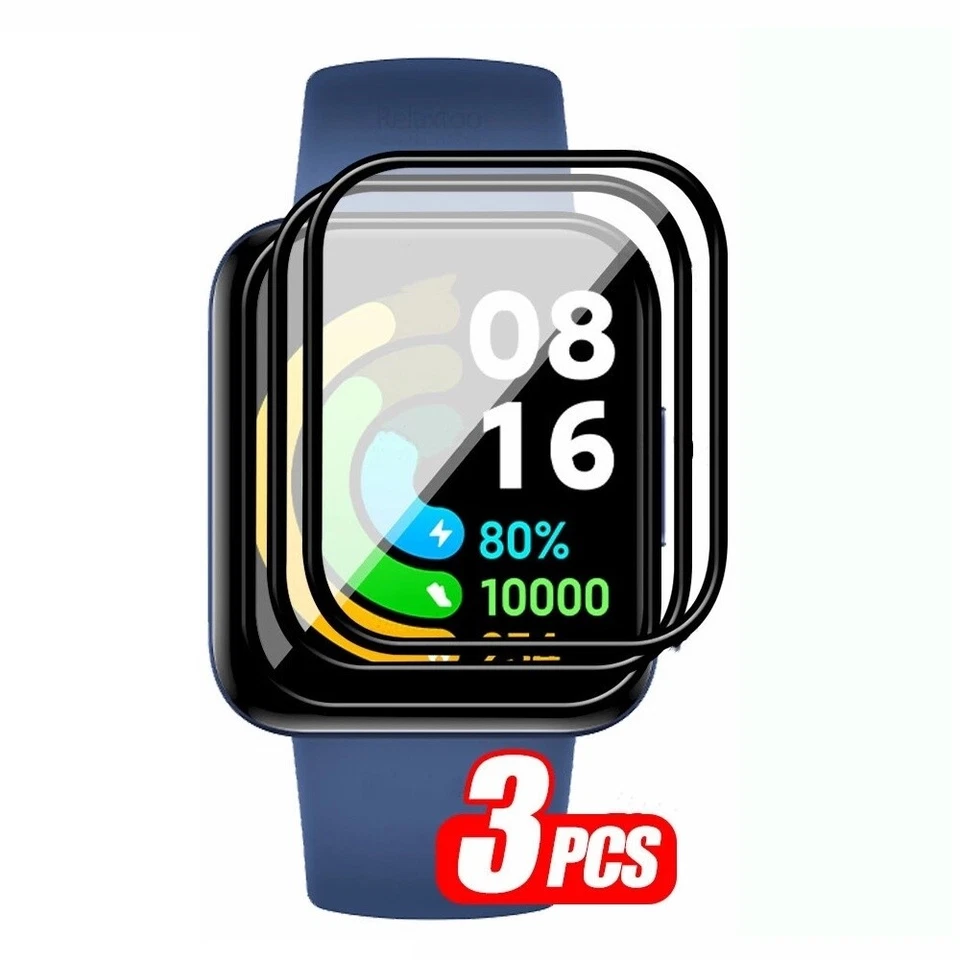 3PCS Film Full Screen Protector For Xiaomi Redmi Watch 2 Lite 2 lite 3 Active - Image 2 of 4