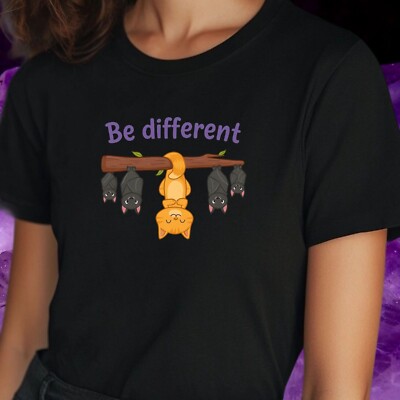 Frauen T-Shirt Be Different Motiv Baumwolle Größe S bis 3XL