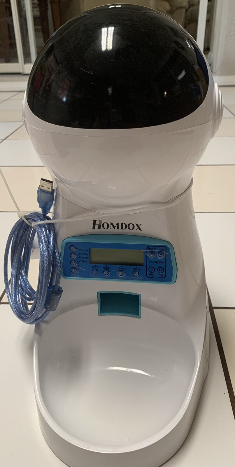 homdox automatic pet feeder