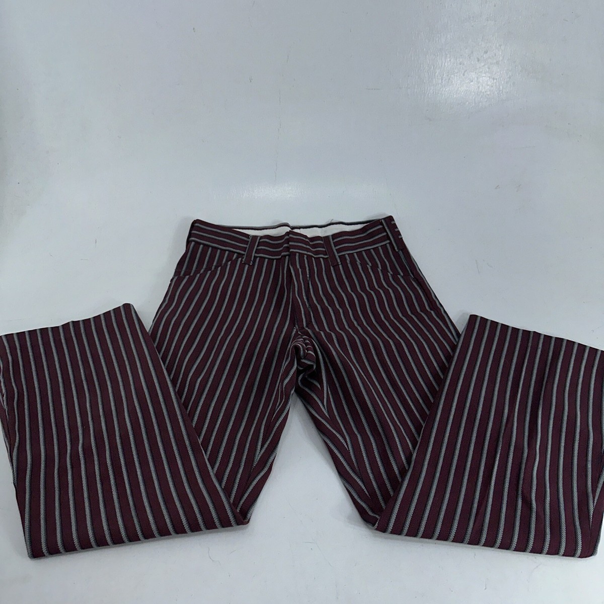 red striped dress pants Striped Dress Pants For Women Burgundy Truly Contagious Burgundy / 3X (Fits Pant Size 19)