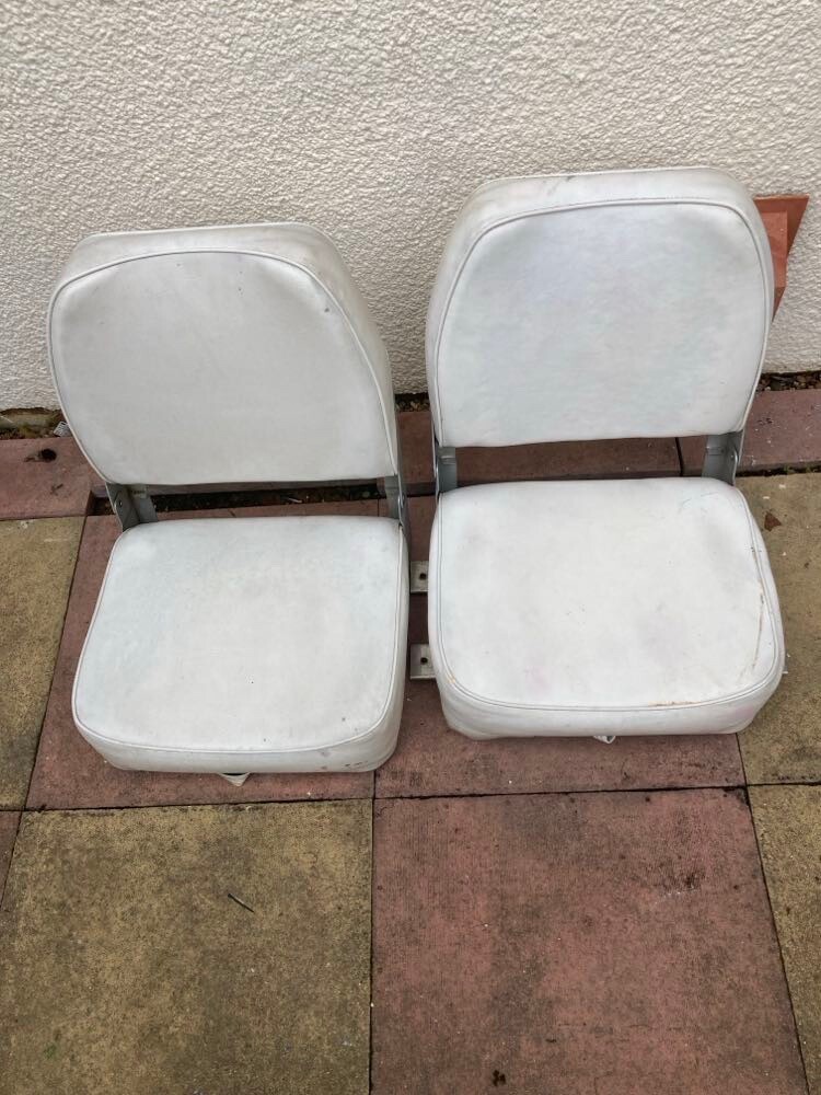 2.x Folding boat seats. used eBay