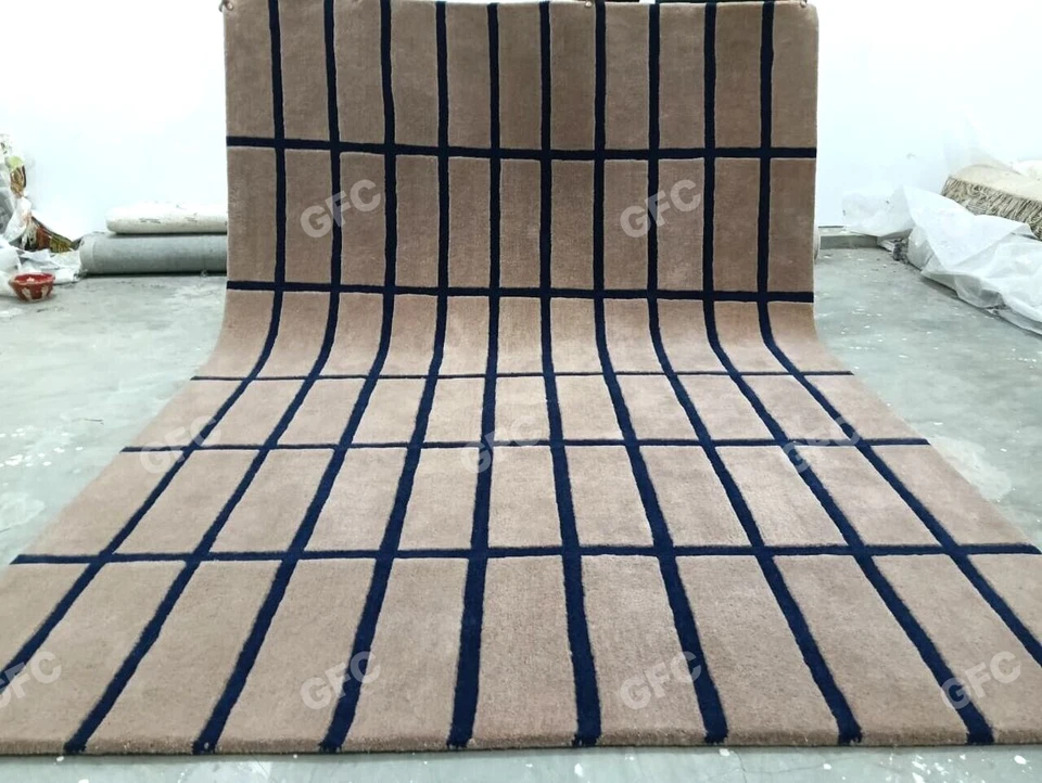 La alfombra de lana suave Tiiliskivi área de lana marimekko para dormitorio, alfombra de área cualquier habitación Foto 2 de 4