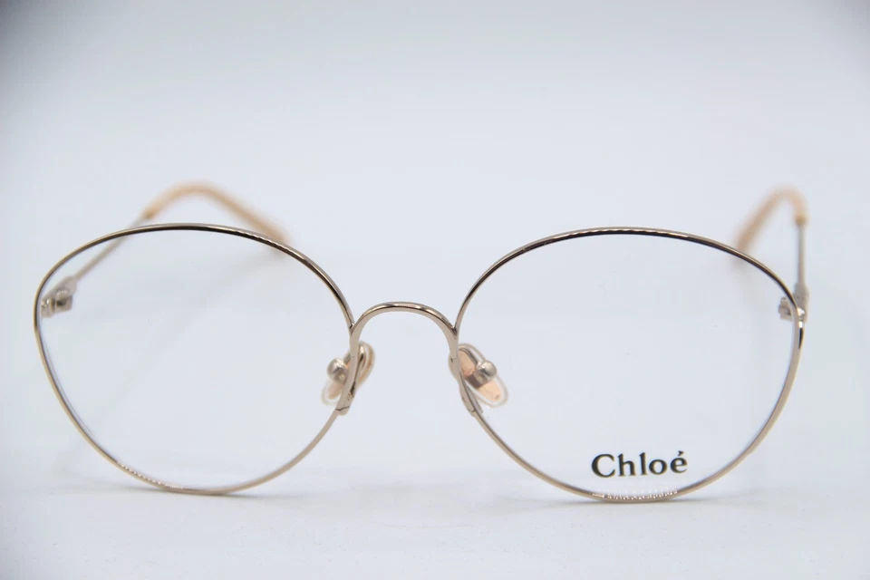 NEW CHLOE CH0168O 002 GOLD PINK AUTHENTIC EYEGLASSES 57-17 - Image 2 of 4