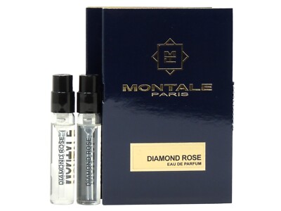 MONTALE PARIS DIAMOND ROSE EDP 2.0ml .06fl oz x 2 PERFUME SPRAY SAMPLE VIALS