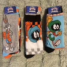 Set Of 6 Pairs Space Jam A New Legacy Socks Size 6-12 Multi Color