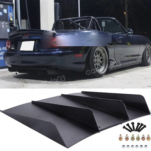 Rear Bumper Splitter Diffuser Underchin Lip Spoiler 4 Fins For Mazda ...