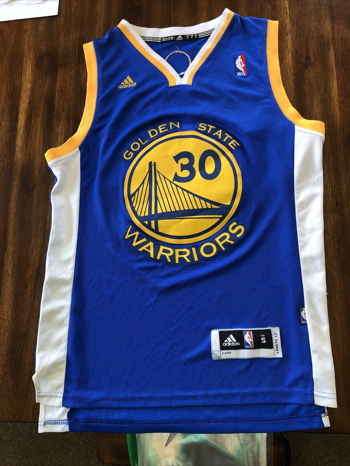 derrota ingresos ironía Golden State Warriors Stephen Curry #30 Adidas NBA Swingman Jersey Small  Stitch | eBay