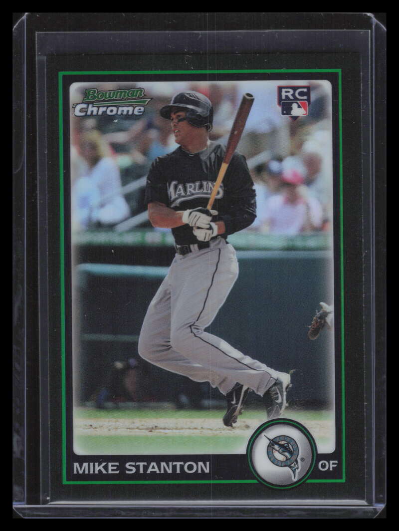 2010 Bowman Chrome Refractor 198 Mike Giancarlo Stanton Rookie
